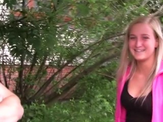 It's a challenge to pick up a truly shy cutie. And to tempt her into outdoor fuck episode with two guys is even a bigger defiance. But u know what I think? The more difficult the task is, the more joy it is for me to accomplish the goal. Juvenile blond pickup chick looked so sinless, as if that babe had never seen a weenie in advance of. I love chicks who action like they are so hard to get! It was such a wonderful feeling when that babe lastly started to feel comfortable around me. Then that babe showed in nature's garb boobs, gave me oral-stimulation outdoors, and later we screwed in abandoned building